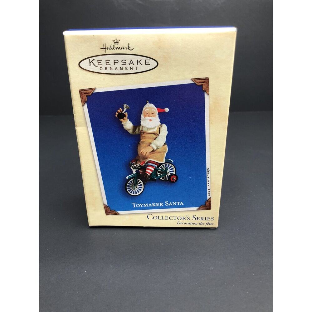 Hallmark Keepsake Christmas Tree Ornament #3 Toymaker Santa Tricycle New 2002 - Picture 6 of 6